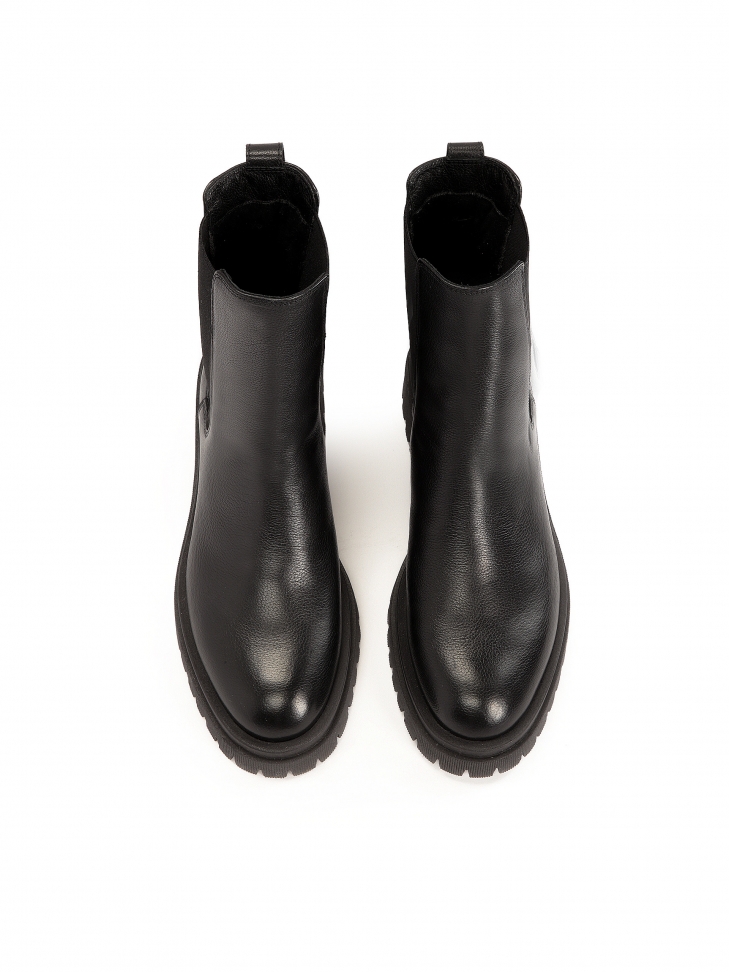 Skórzane botki typu chelsea boots