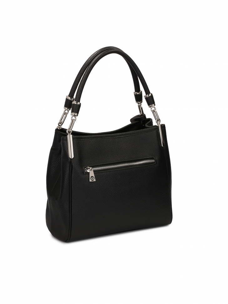 Pojemna skórzana torebka na ramię