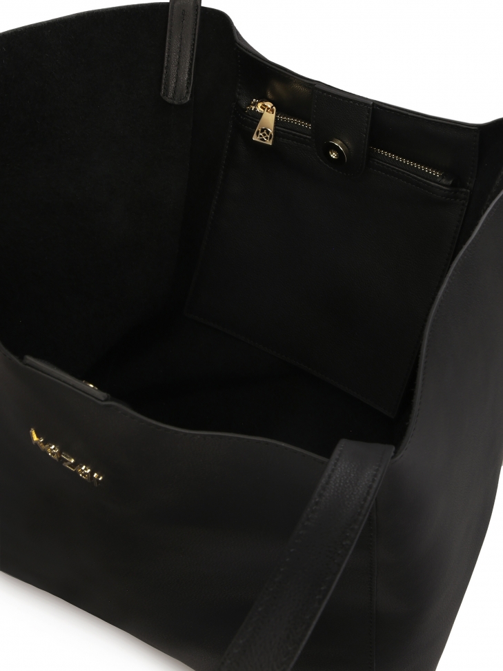 Duża skórzana torebka na ramię