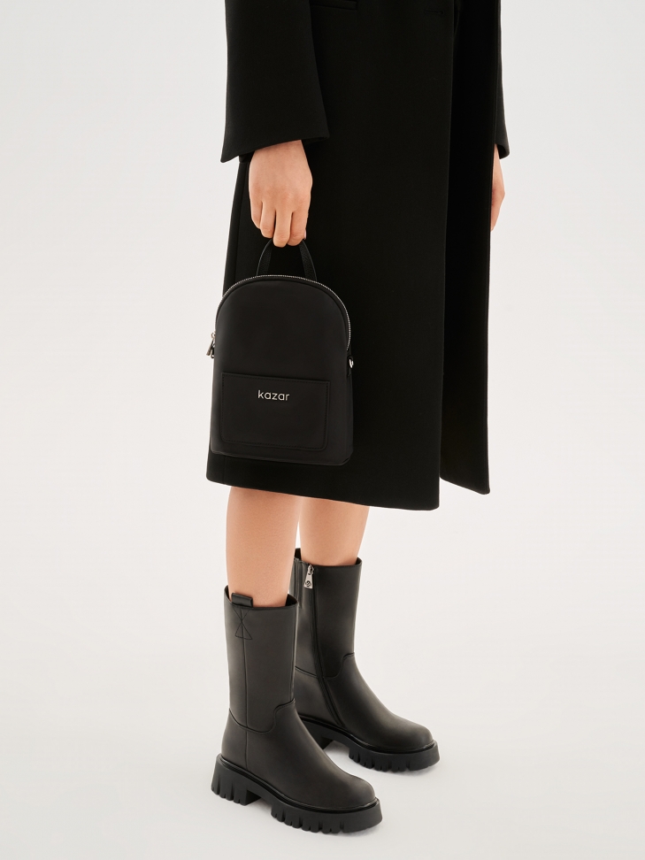 Czarne trzewiki damskie