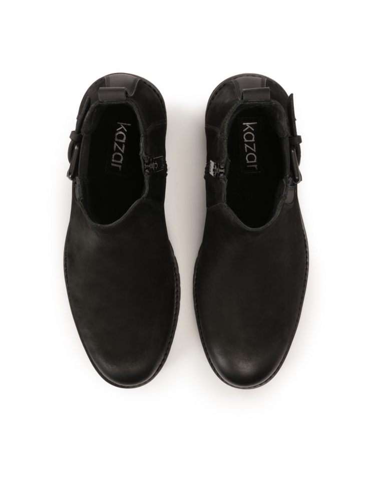 Ocieplane trzewiki męskie na suwak