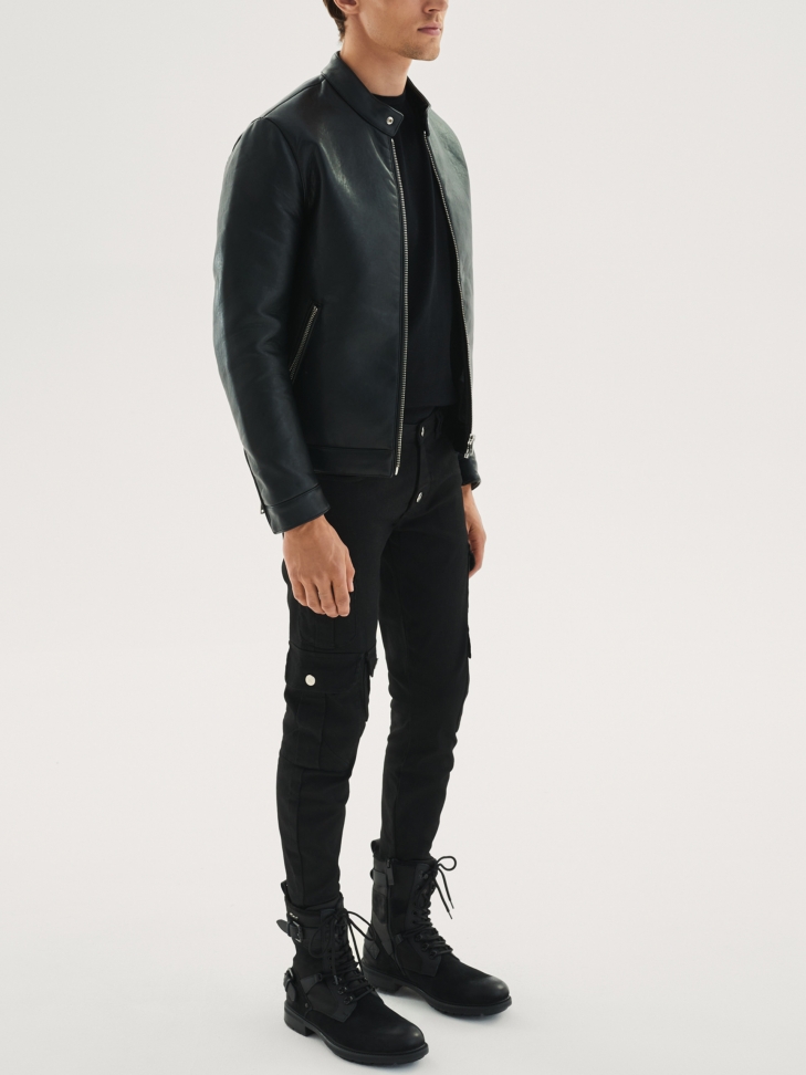 Czarne trzewiki męskie