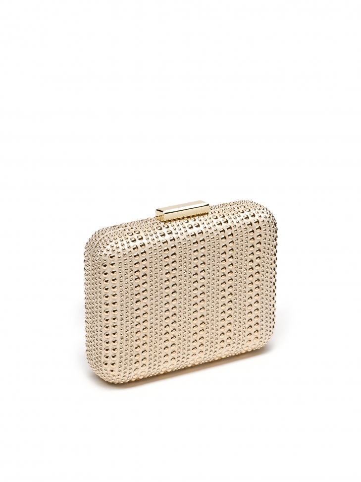 Złota kopertówka damska