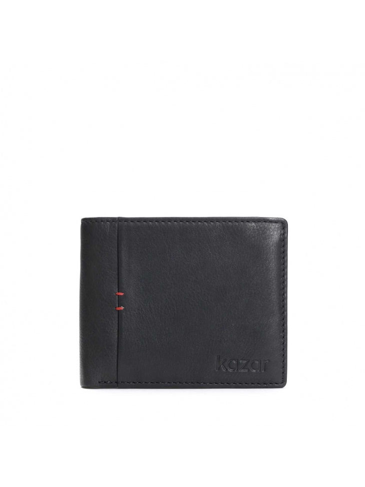 Czarny portfel męski