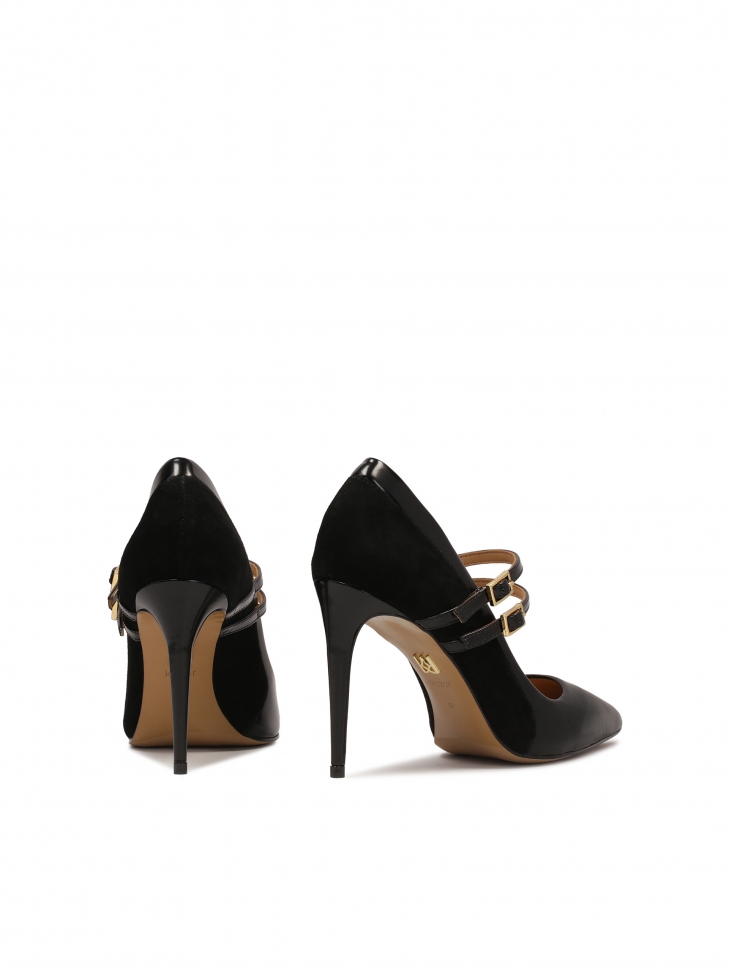 Czarne czółenka typu Mary Jane