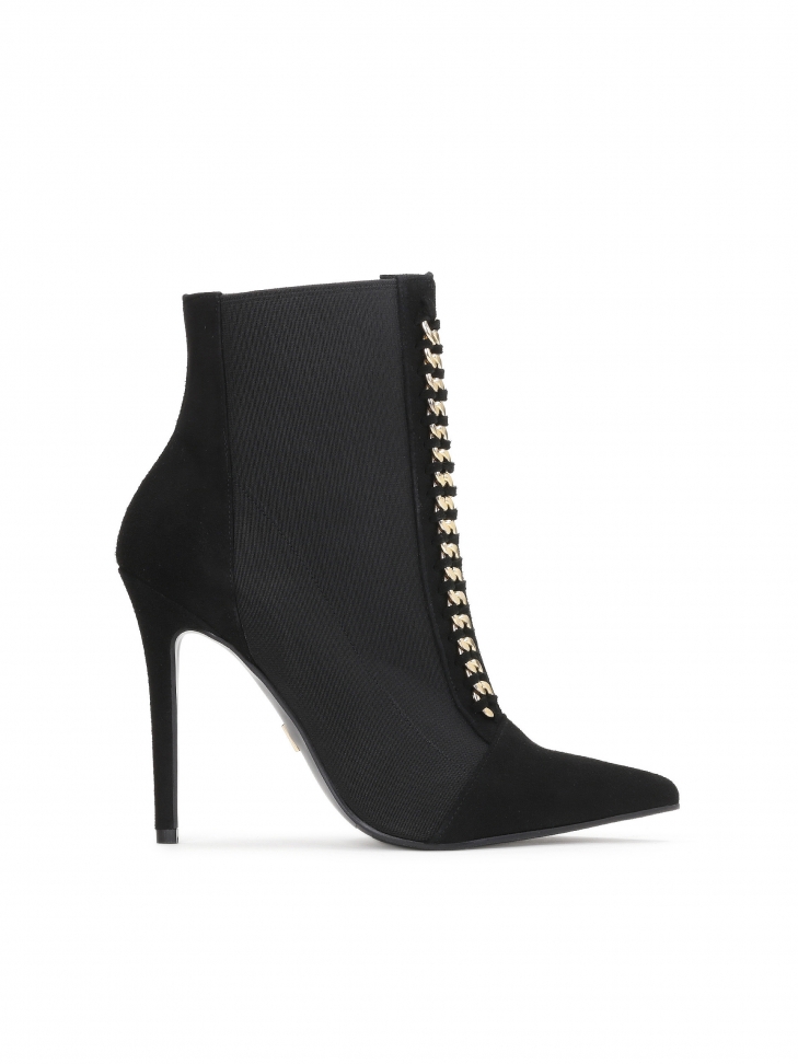 Czarne botki damskie