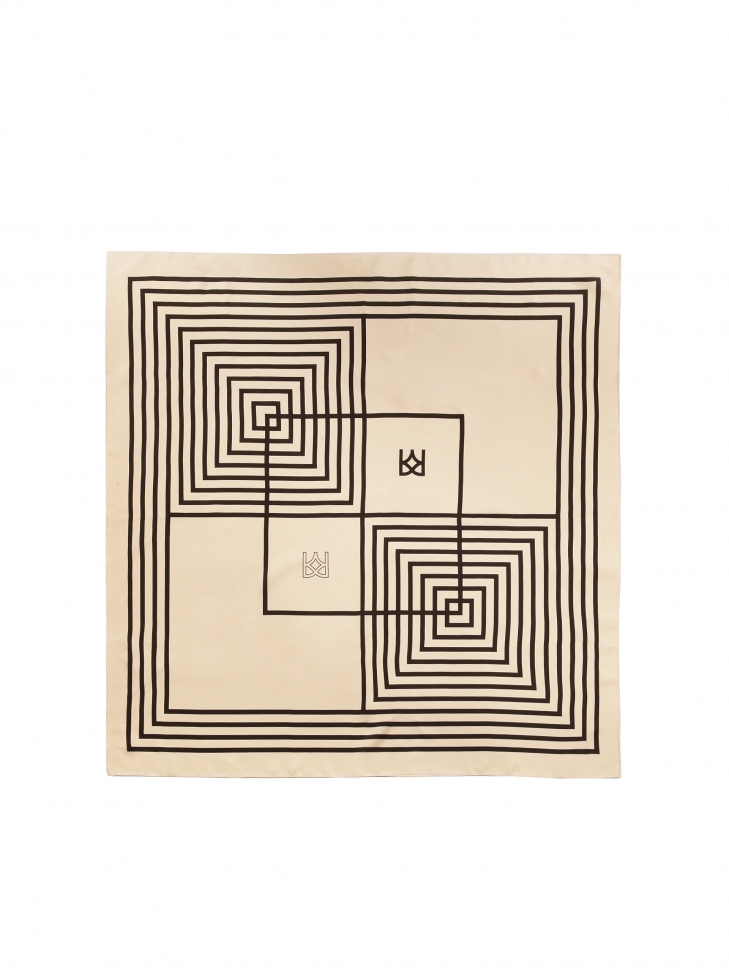 Duża chusta z jedwabiu