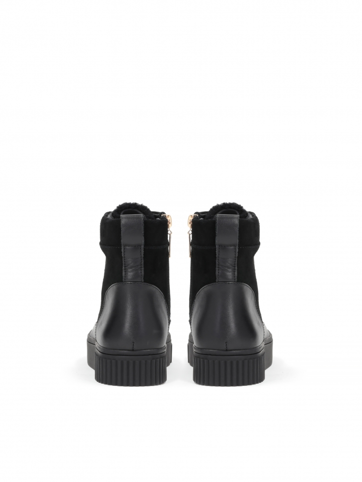 Czarne trzewiki damskie