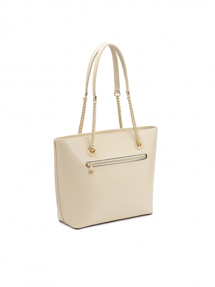 Duża emowa torebka na ramię z brelokiem