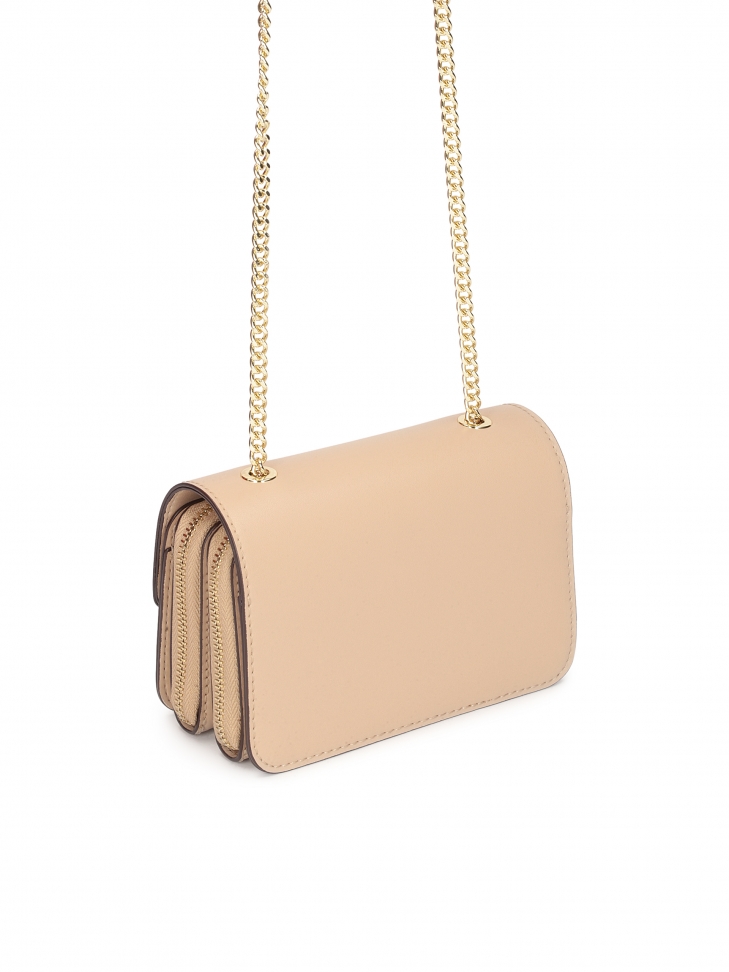 Skórzana torebka na łańcuszku