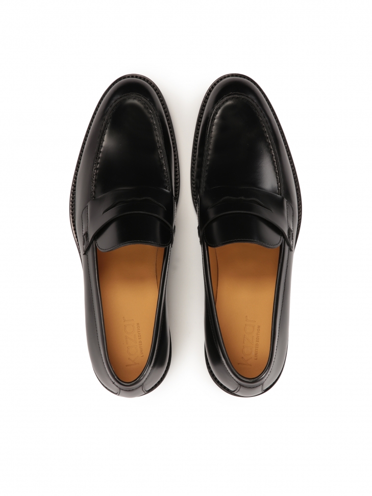 Luksusowe skórzane loafersy męskie z limitowanej kolekcji