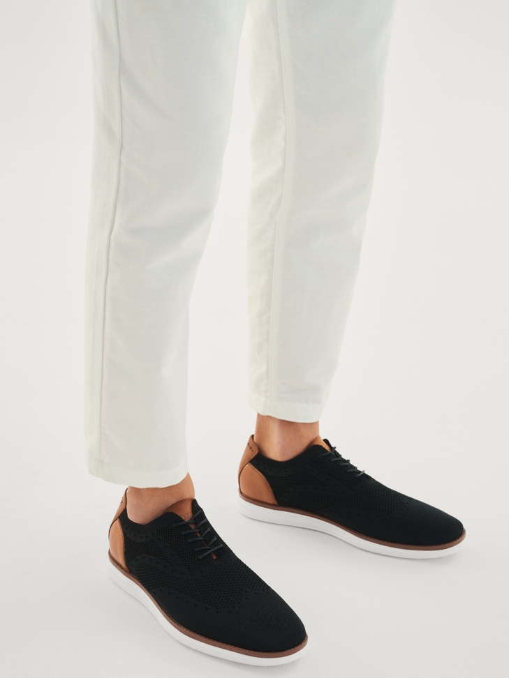 Czarne półbuty męskie