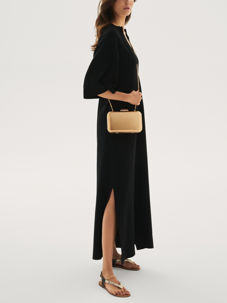 Złota kopertówka damska