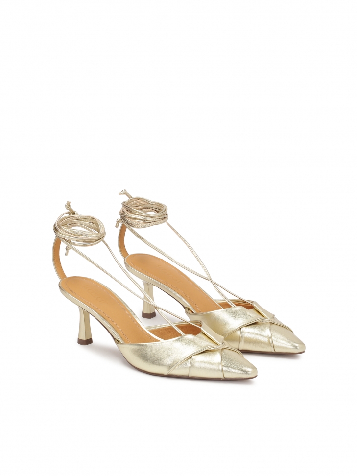 Czółenka z odytą piętą w otym kolorze