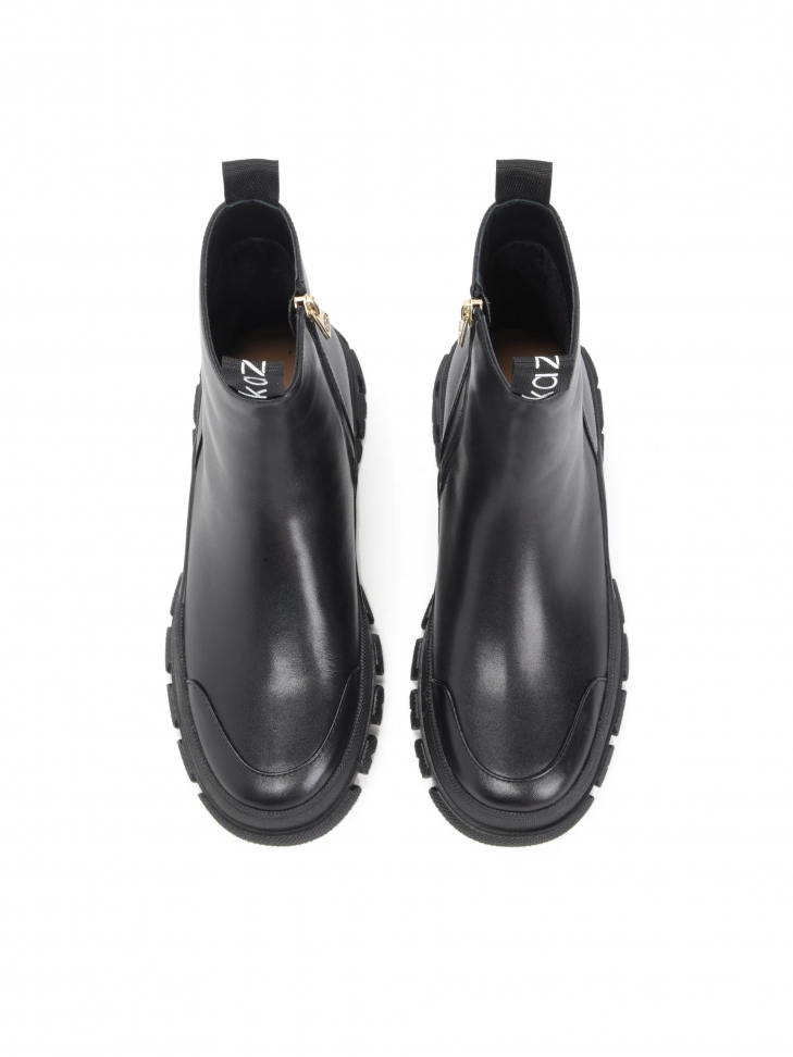 Czarne trzewiki damskie