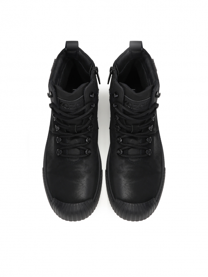 Czarne trzewiki męskie