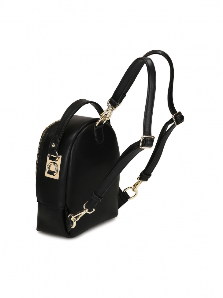 Czarny plecak damski 2w1