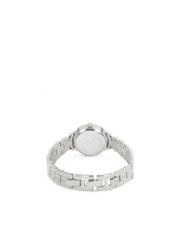 Srebrny zegarek na wąskiej bransolecie