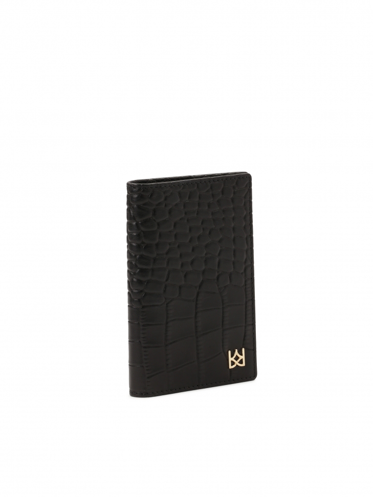 Praktyczne etui na dokumenty z tłoczonej skóry