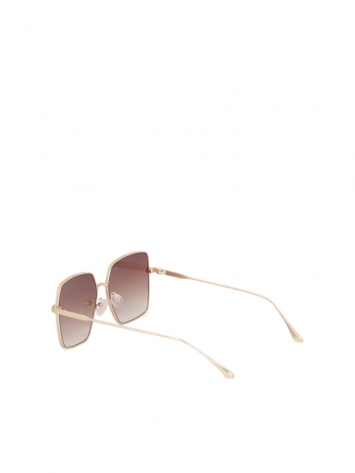 Okulary przeciwsłoneczne ze otą ramką