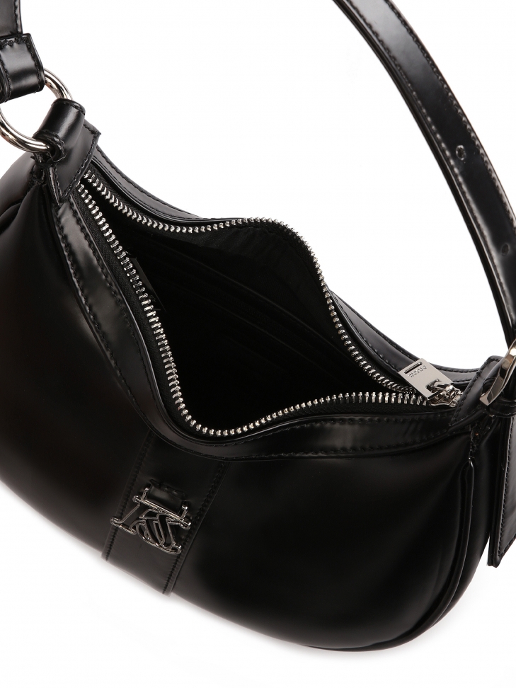 Skórzana torebka z ótkim uchwytem na ramię