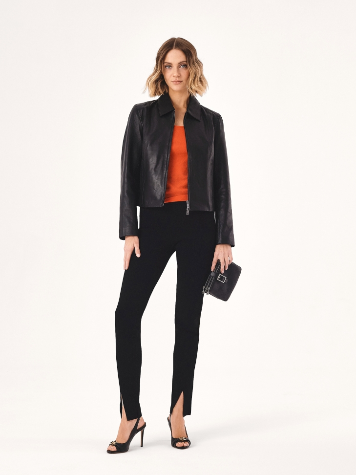 Czarne sandały z monogramem KAZAR