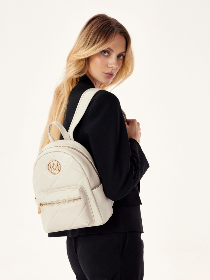 Pikowany plecak w stylu casual