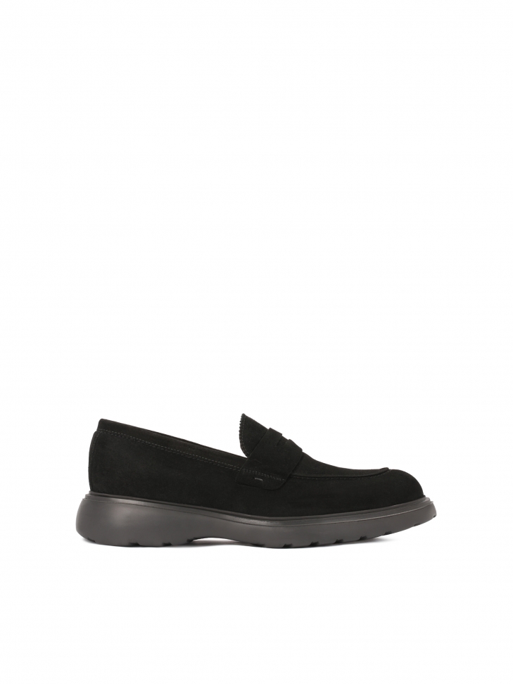 Zamszowe półbuty męskie slip on