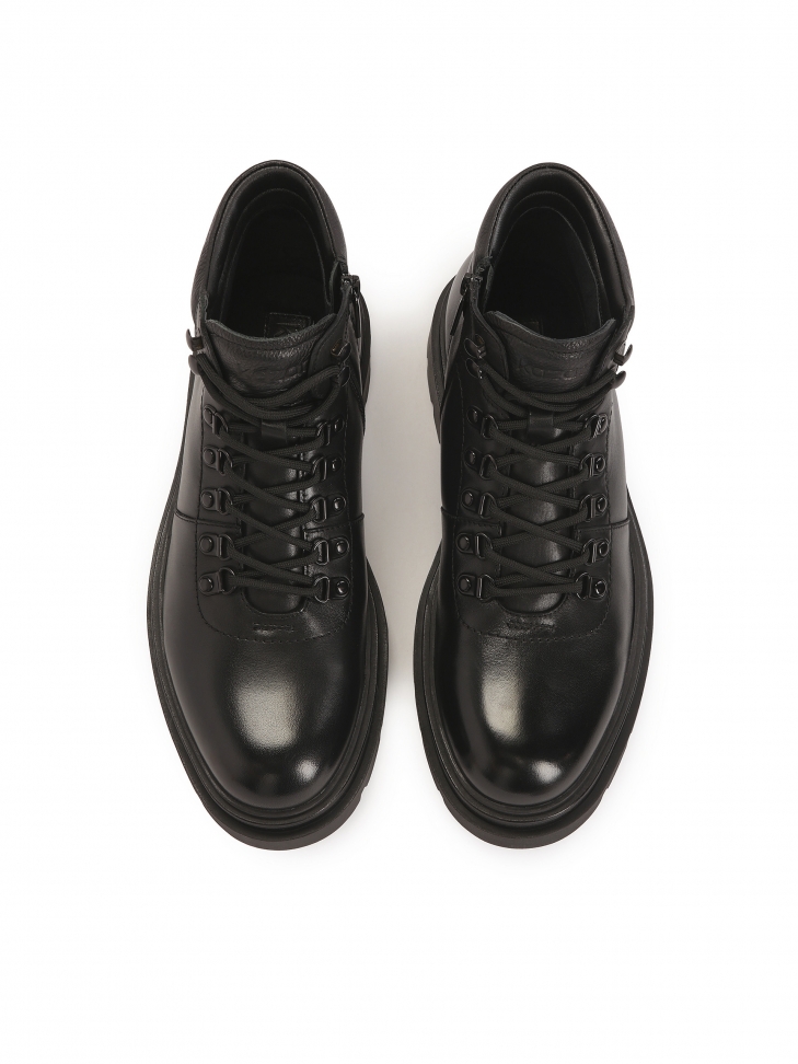 Uniwersalne czarne trzewiki męskie