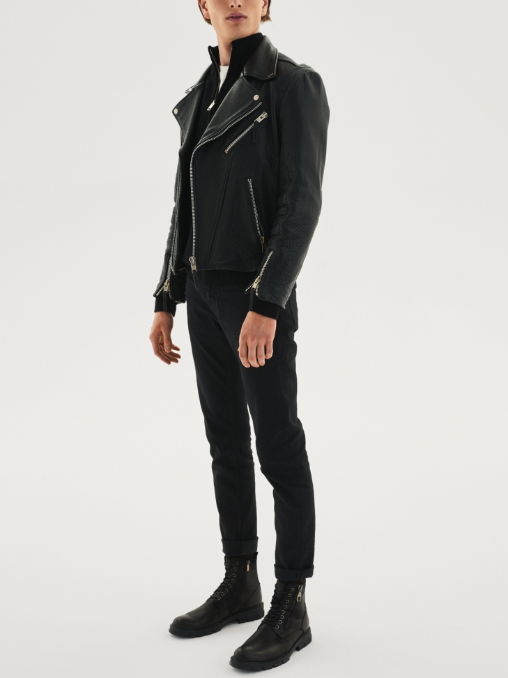 Czarne trzewiki męskie