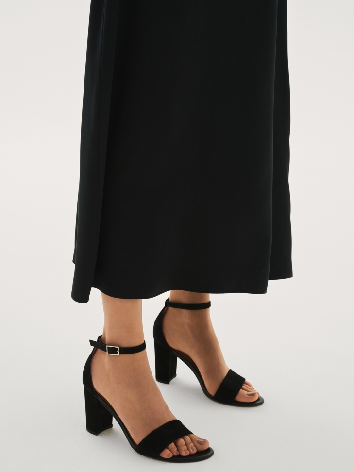 Czarne sandały damskie