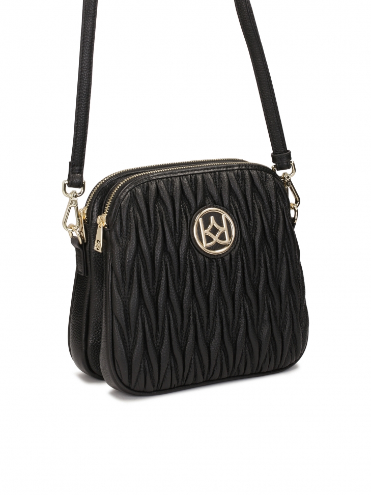 Skórzana klasyczna listonoszka na pasku