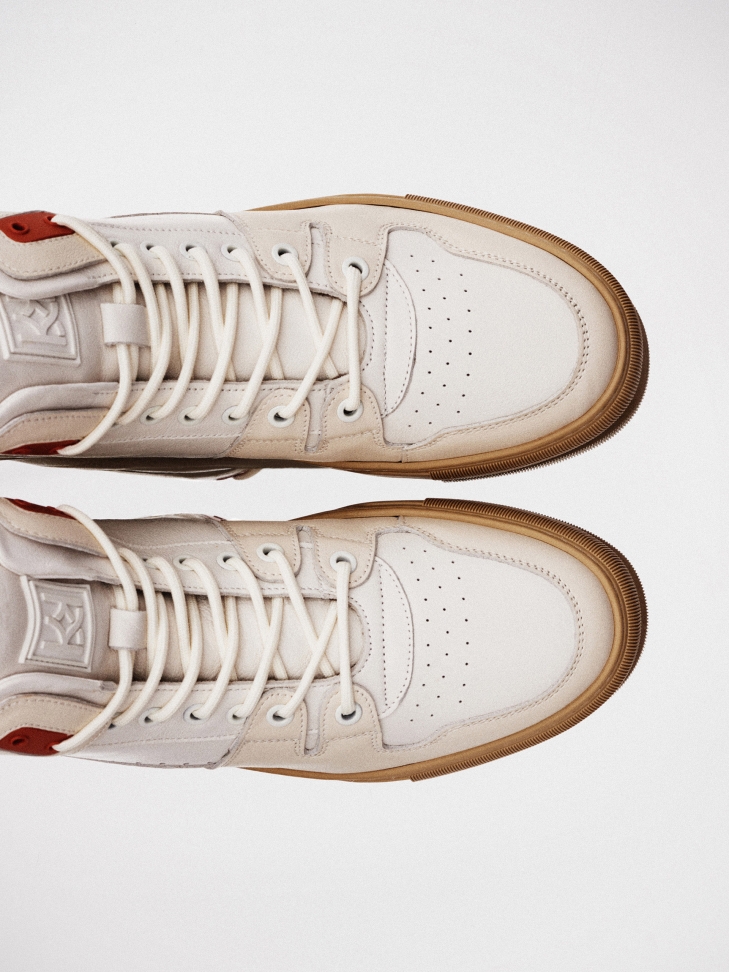 Ponadczasowe sneakersy męskie z wysoką cholewką