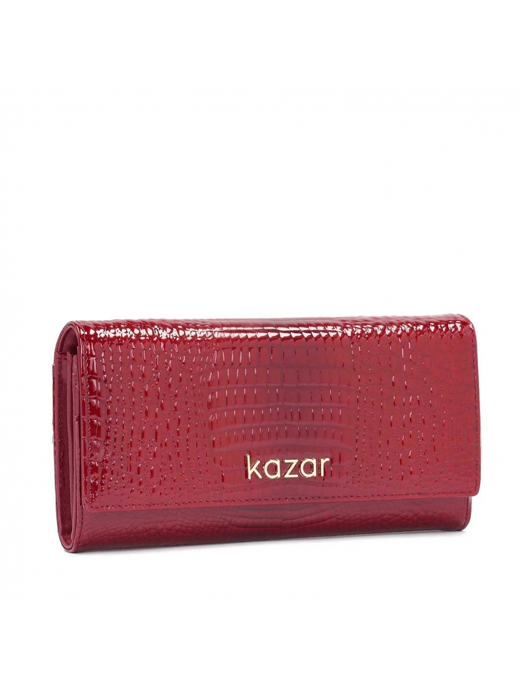 Czerwony portfel damski