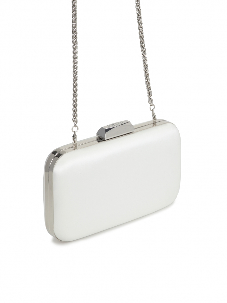 Elegancka kopertówka ślubna ze srebrnymi elementami