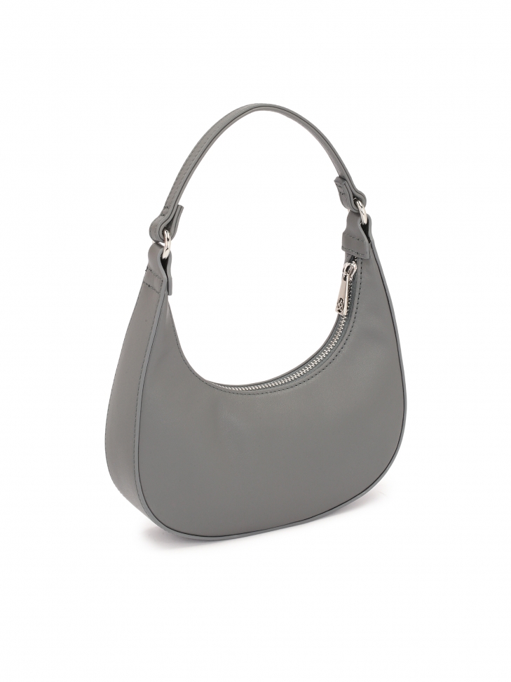 Zgrabna skórzana torebka półksiężyc do ręki i na ramię