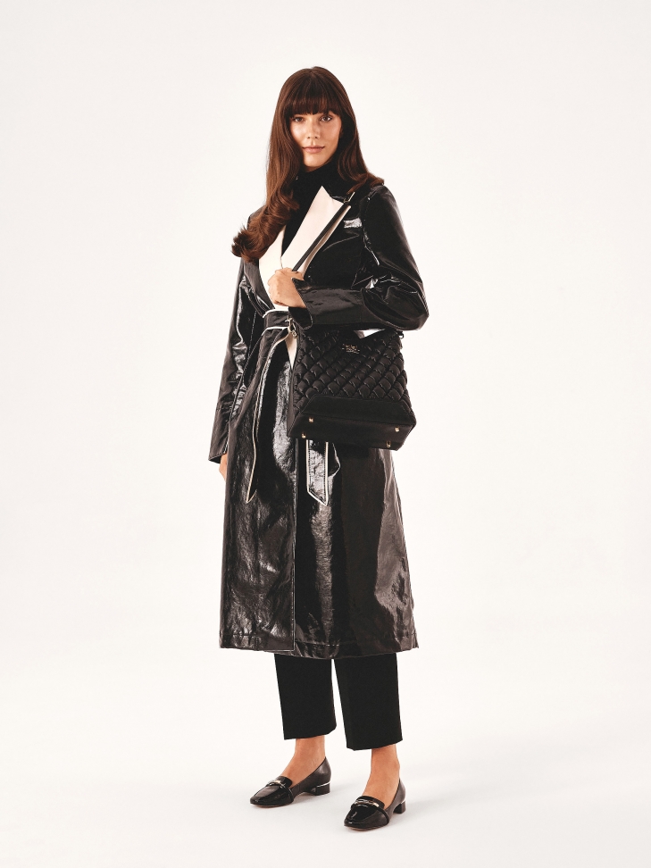 Uniwersalna torebka z miękkiej skóry puff