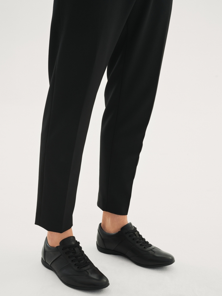 Czarne półbuty męskie