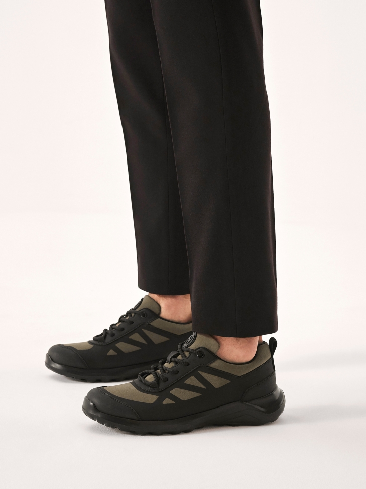 Sneakersy męskie z łączonych materiałów