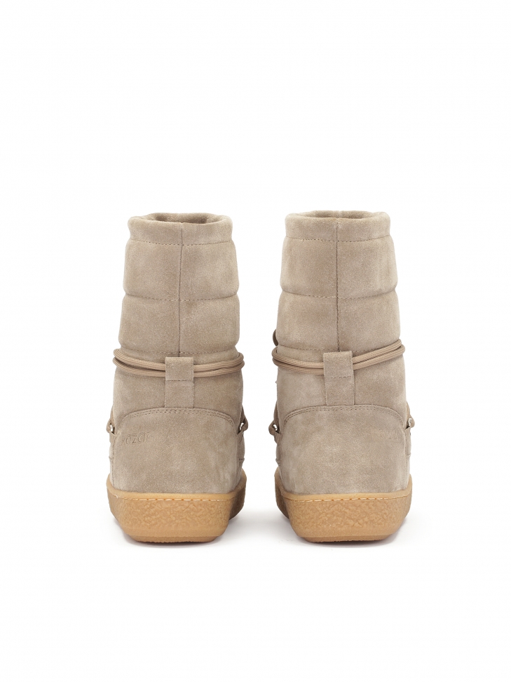 Ocieplane śniegowce w kolorze taupe