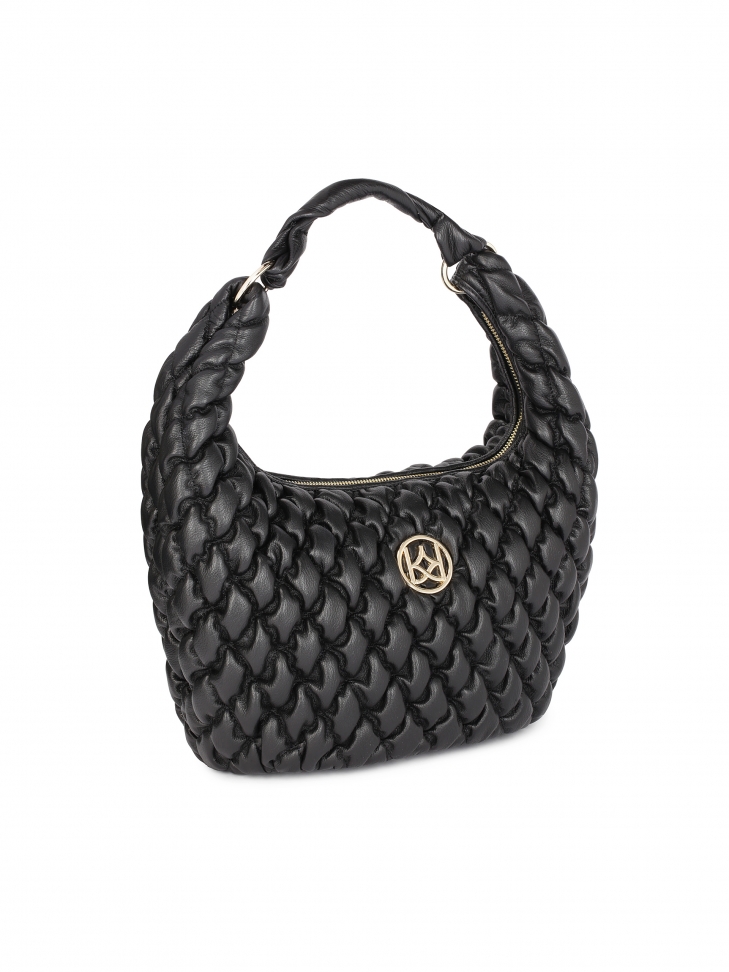 Duża torebka na ramię w pikowany wzór