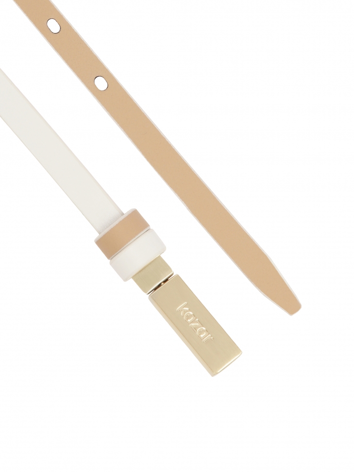 Skórzany wąski pasek