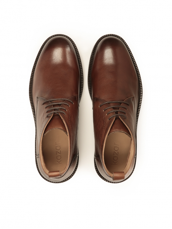 Eleganckie trzewiki męskie ze skóry