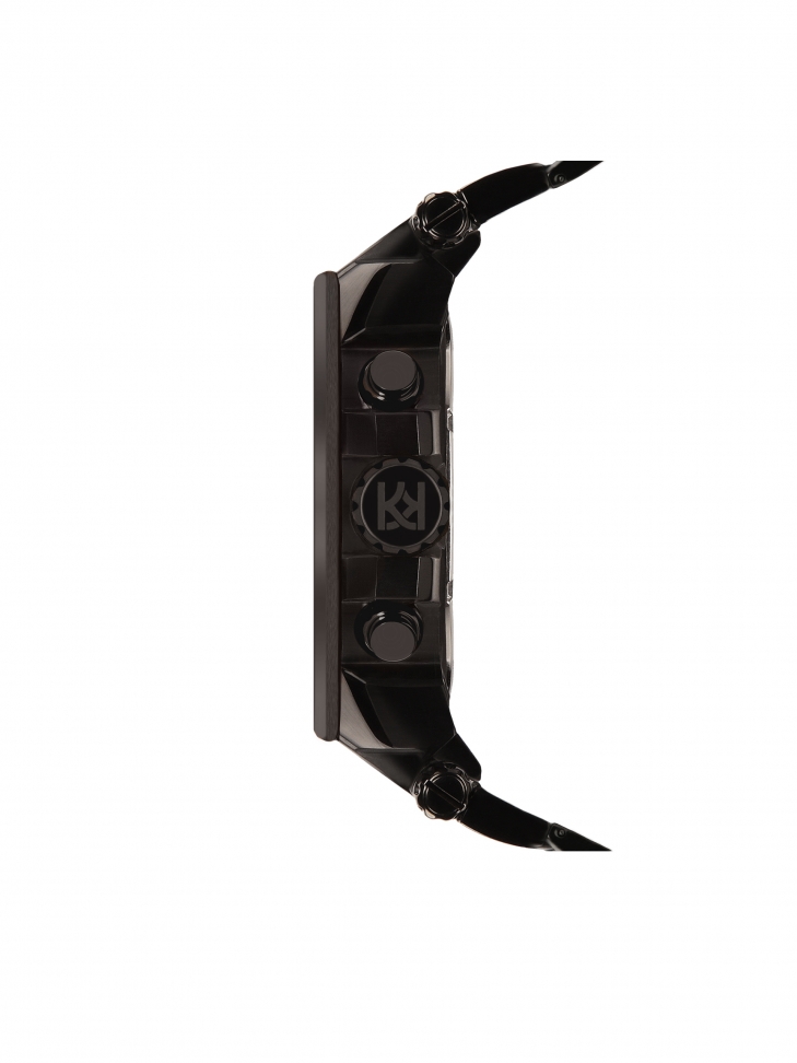 Czarny męski zegarek w sportowym stylu