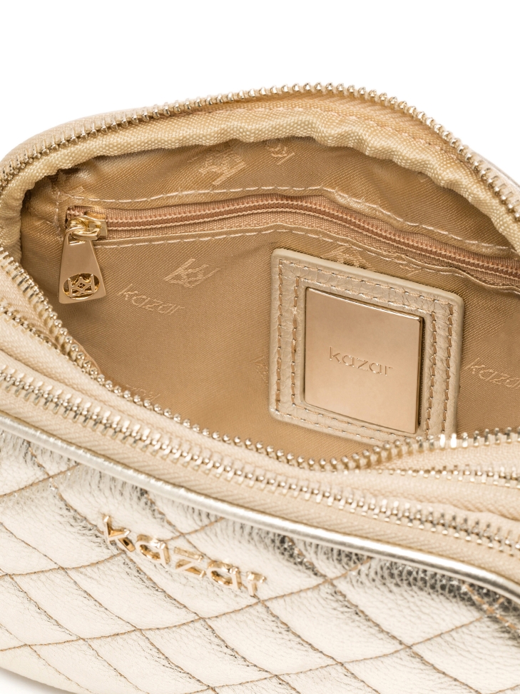 Złota torebka damska