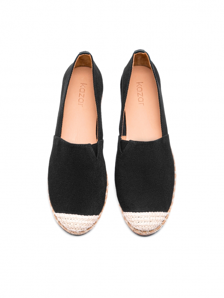 Czarne półbuty damskie