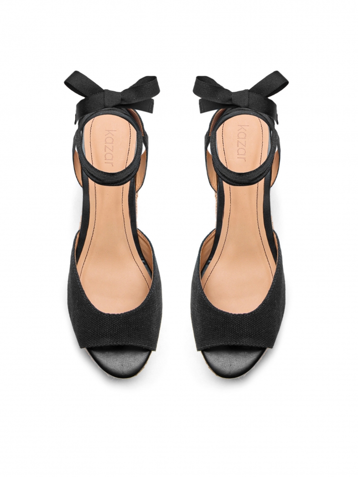 Czarne sandały damskie