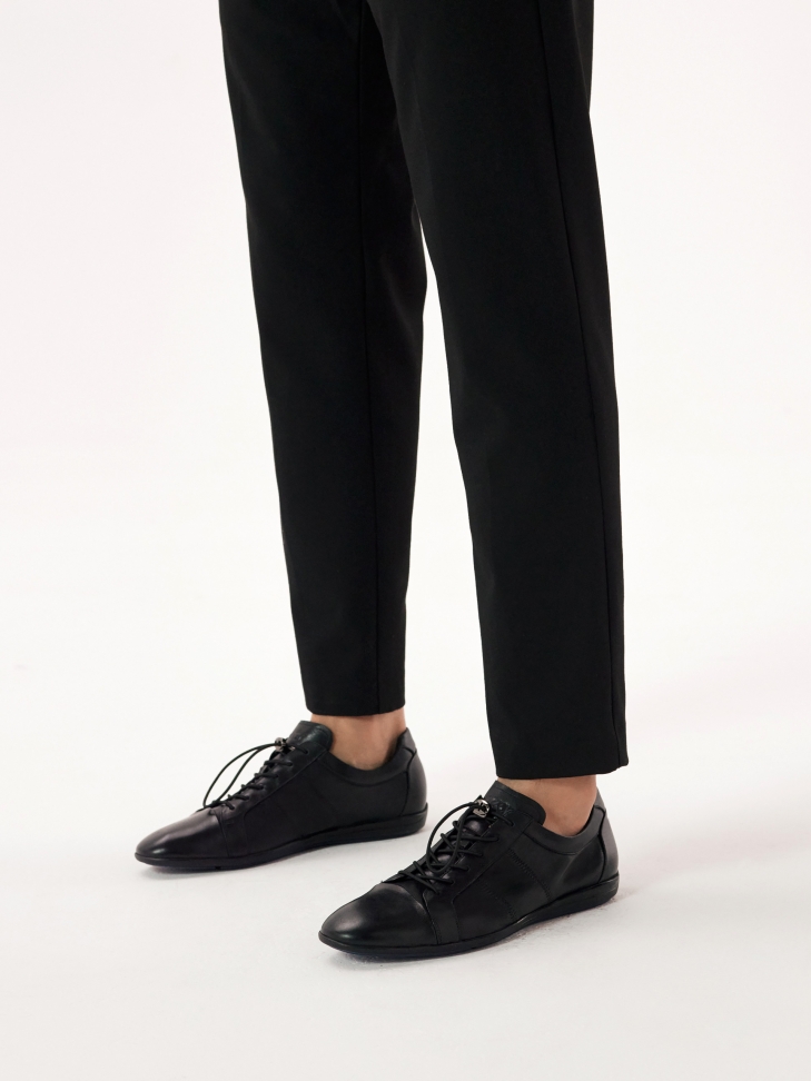 Casualowe półbuty męskie z marszczoną cholewką