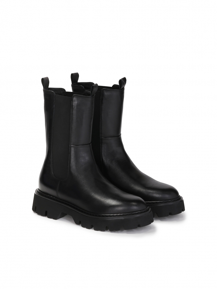 Czarne trzewiki damskie