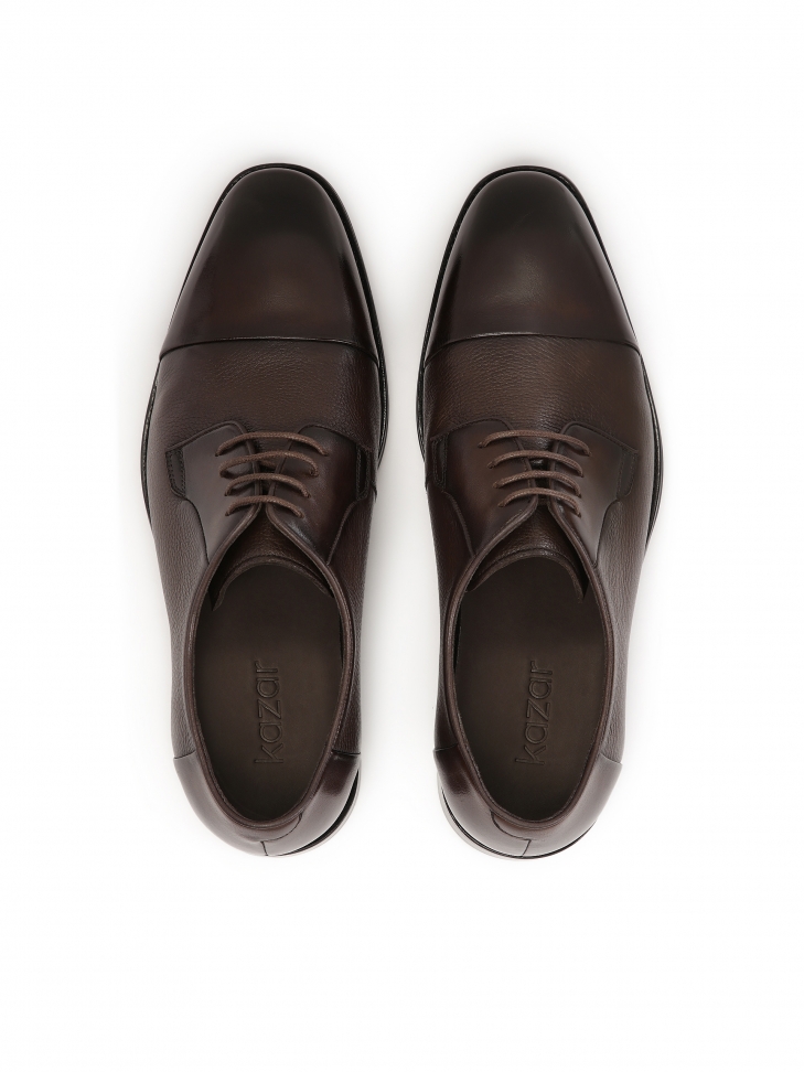 Brązowe klasyczne derby męskie